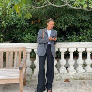 Djerf Avenue Forever Blazer Grey - size Small